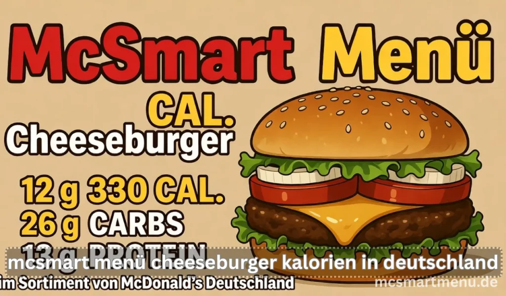mcsmart menü cheeseburger kalorien deutschland